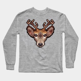 pixel deer Long Sleeve T-Shirt